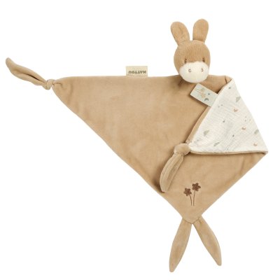 Maxi doudou loulou âne caramel