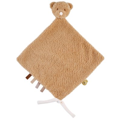 Maxi doudou ours bouclette caramel