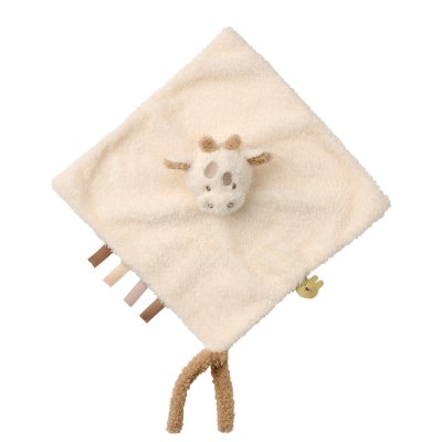 Doudou girafe bouclette écru bouclette