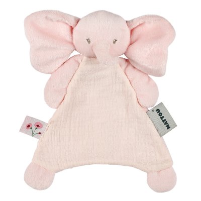 Mini doudou fanfan éléphant rose