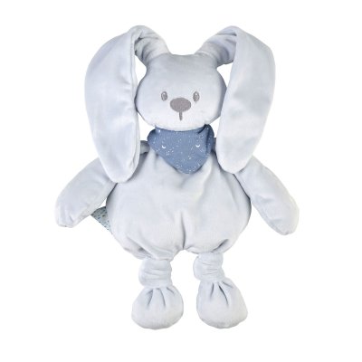 Peluche lapidou avec bandana phosphorescente glow bleu pastel 36 cm
