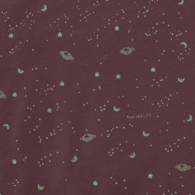 Doudou lapidou phosphorescent glow avec motif imprimé vieux rose 27 cm