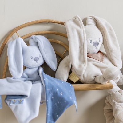 Maxi doudou lapidou phosphorescent glow avec motif imprimé bleu pastel