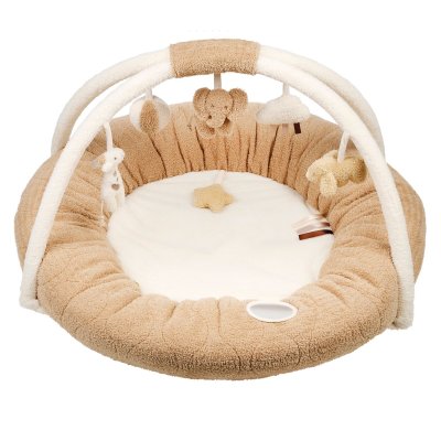 Tapis d'éveil pouf avec arches teddy bouclette
