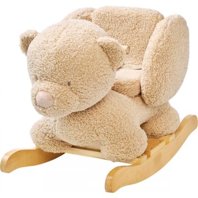 Bascule teddy ours beige bouclettes