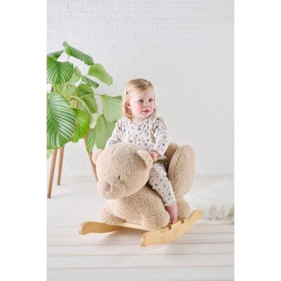 Bascule teddy ours beige bouclettes