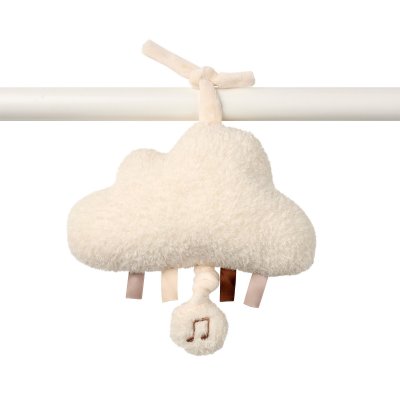 Mini peluche musicale nuage bouclette ecru