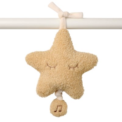 Mini peluche musicale étoile bouclette miel