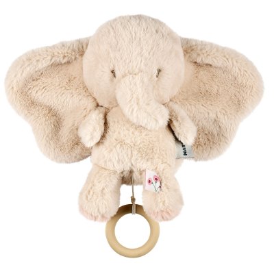 Peluche musical fanfan éléphant velours