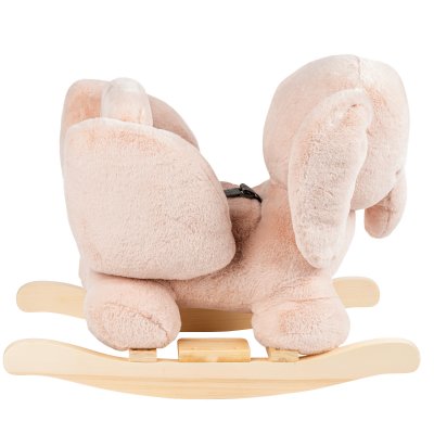 Bascule éléphant vieux rose