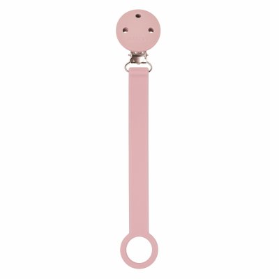 Attache sucette silicone rose