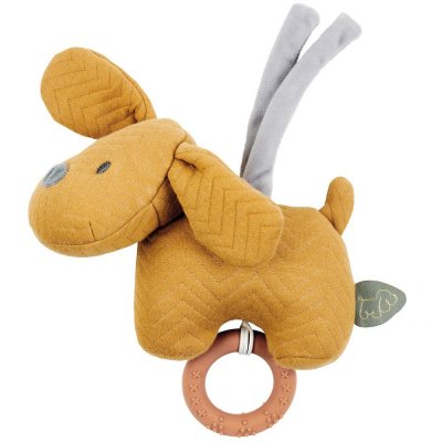 Mini peluche musicale charlie le chien caramel