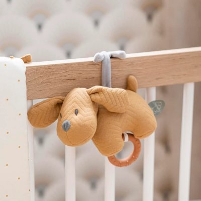 Mini peluche musicale charlie le chien caramel