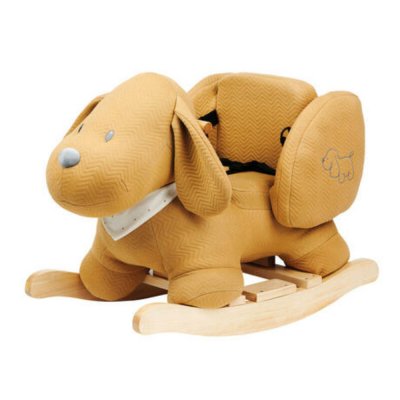 Bascule charlie le chien jacquard caramel
