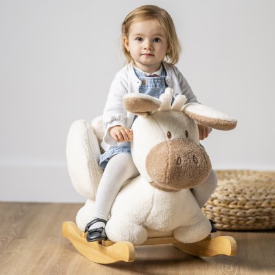 Bascule teddy âne écru