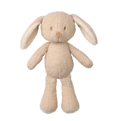 Peluche lapin bouclette 30cm beige teddy bouclette