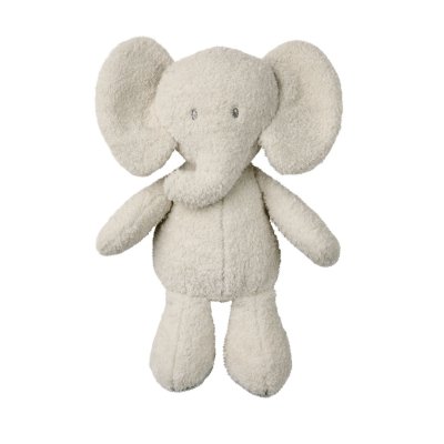 Peluche éléphant bouclette 30cm gris teddy bouclette
