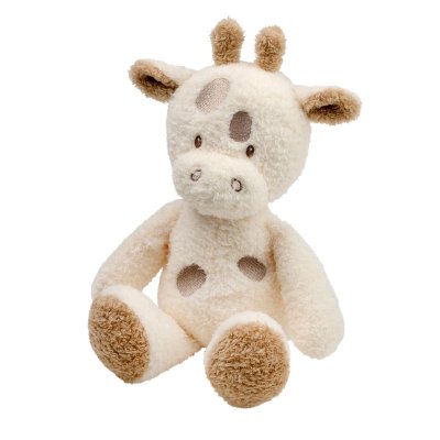 Peluche girafe bouclette 30cm écru teddy bouclette