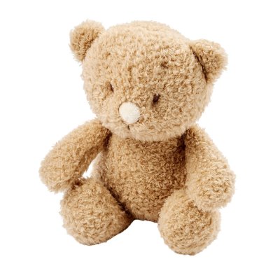 Peluche ours teddy bouclette 24cm caramel