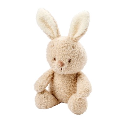 Peluche lapin teddy bouclette 24cm beige