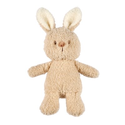 Peluche lapin teddy bouclette 24cm beige