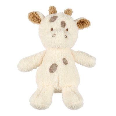 Peluche girafe teddy bouclette 24cm ecru