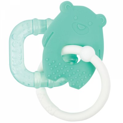 Anneau de dentition réfrigérant ours vert