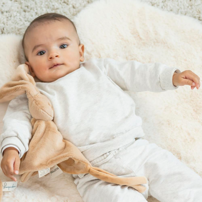 Doudou lapin toudous beige ambré