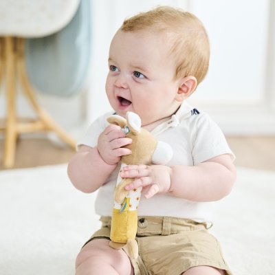 Hochet avec couineur leo l'âne