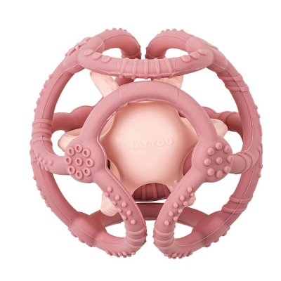 Set de 2 balles en silicone vieux rose