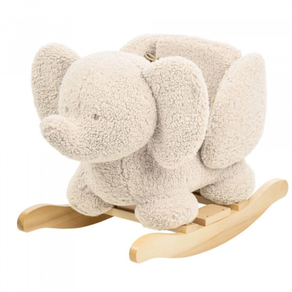 Les imparfaits - bascule bouclette teddy eléphant ecru Nattou