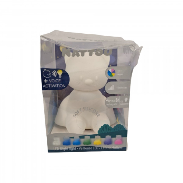 Les imparfaits - veilleuse silicone le chat Nattou