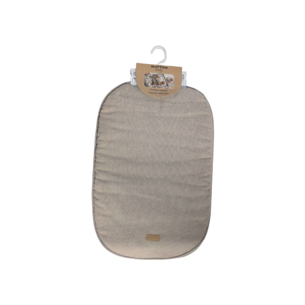 Les imparfaits - coussin en éponge pour matelas à langer taupe Nattou
