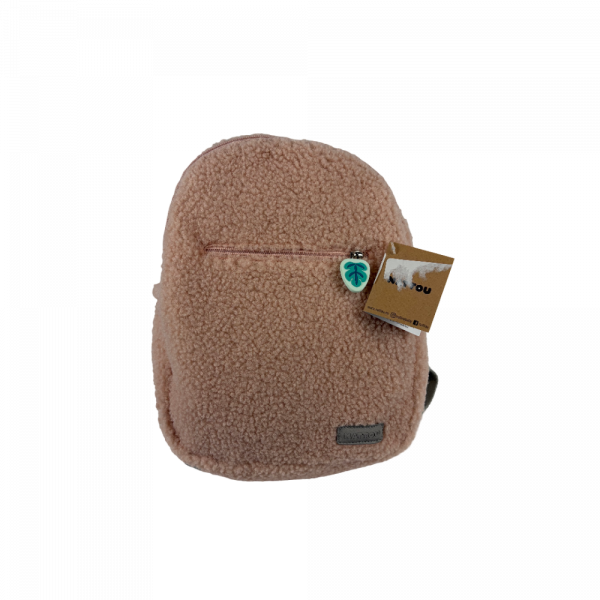 Les imparfaits - sac à dos bouclette teddy rose Nattou
