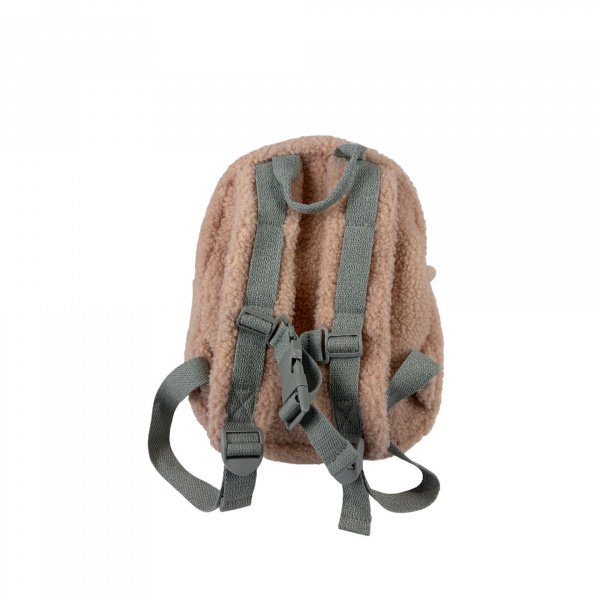 Les imparfaits - sac à dos bouclette teddy rose Nattou