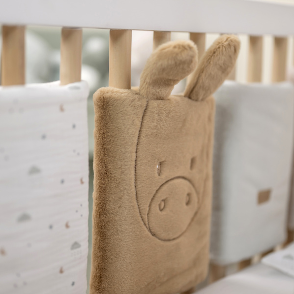 Lot de 6 protège-barreaux de lit bébé loulou Nattou