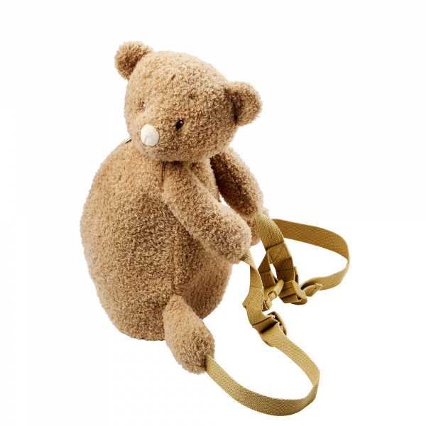 Sac à dos peluche ours caramel Nattou
