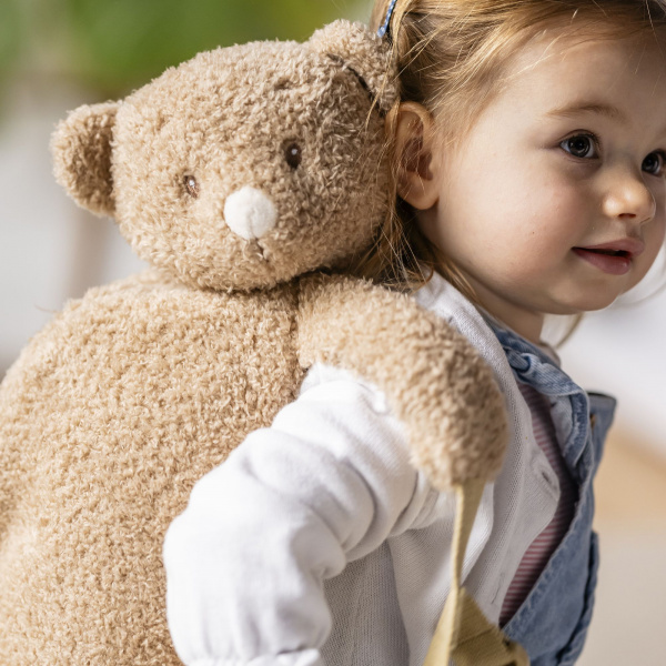 Sac à dos peluche ours caramel Nattou