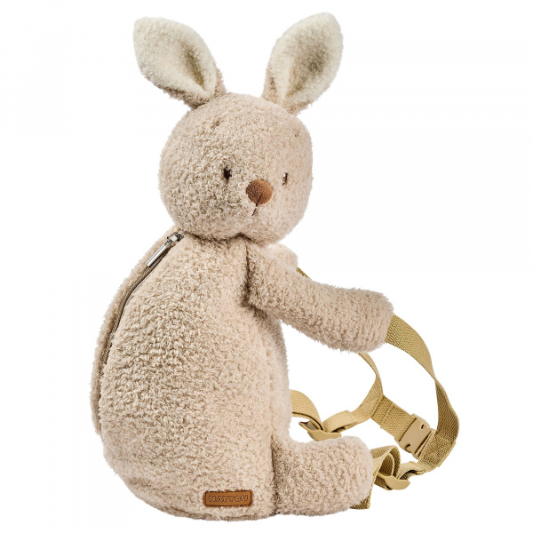 Sac à dos peluche lapin beige Nattou