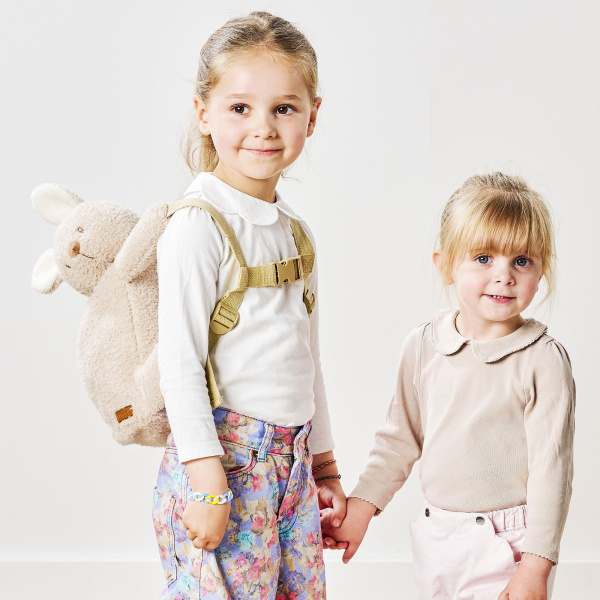 Sac à dos peluche lapin beige Nattou