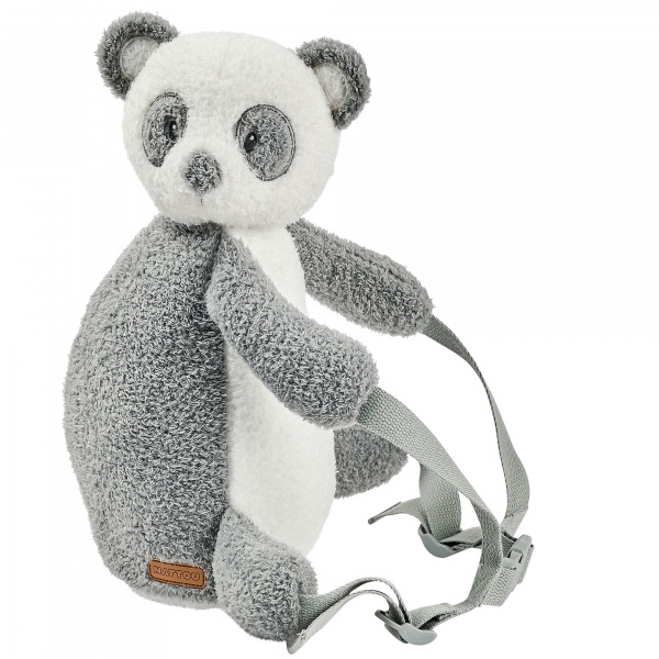 Sac à dos peluche panda gris Nattou