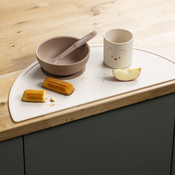 Coffret repas 4 pièces en silicone nature Nattou