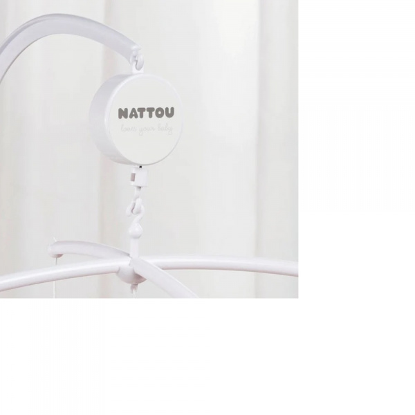 Boîtier musical pour mobile blanc mat Nattou