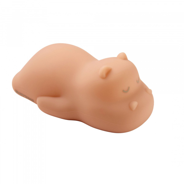 Veilleuse silicone hippopotame bicolore Nattou