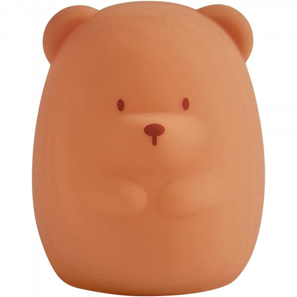 Veilleuse medium ours caramel 12cm  silicone Nattou
