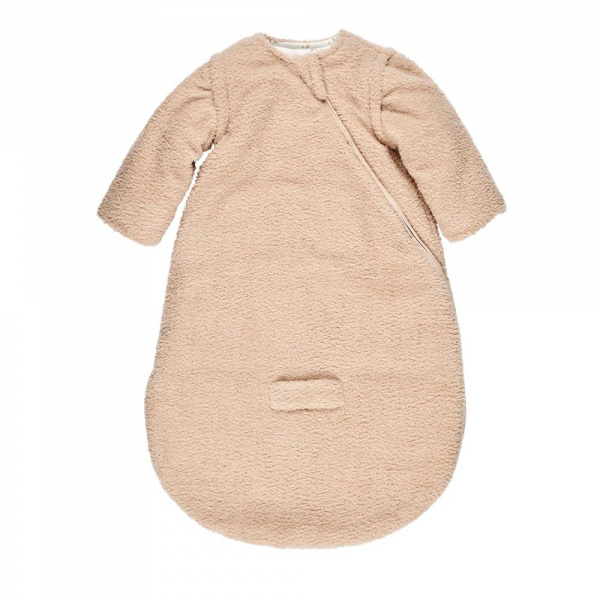 Gigoteuse hiver 0-6 mois manches détachable teddy bouclette beige Nattou