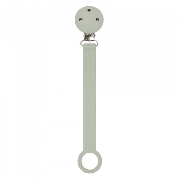 Attache sucette silicone vert sauge Nattou
