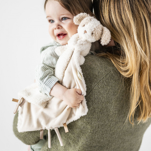 Doudou rhino bouclette caramel bouclette Nattou