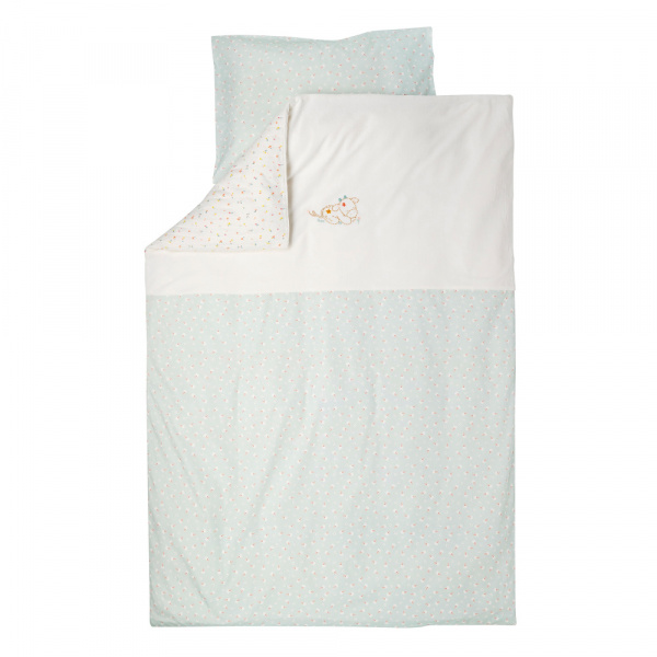 Housse de couette avec taie 100x140cm mila la vache Nattou