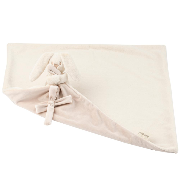 Couverture bébé avec doudou sable lapidou Nattou